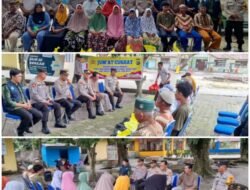 Polsek Siak Hulu Gelar Jumat Curhat Dan Bakti Sosial Bersama PT. ABL Didesa Pangkalan Serik
