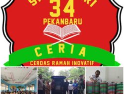 Program Makan Bergizi Gratis Di SMP Negeri 34 Berlangsung Dengan Lancar , Seluruh Murid Menikmatinya