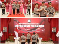 Kapolda Riau Irjen Pol.M.Iqbal, Melantik DIR PAMOBVIT, Kombes Jonner Untuk Wilayah Riau