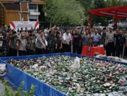 Polda Riau Musnahkan Ribuan Barang Bukti Hasil Operasi KRYD Jelang Ramadhan