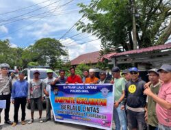 Satlantas Polres Inhil Laksanakan Dikmas Kampanye Keselamatan kepada Masyarakat