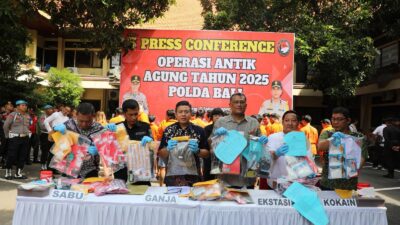 Ops Antik Polda Bali Berhasil Amankan 149 Pengedar Narkoba, Barang Bukti Capai Rp9,5 Miliar Lebih