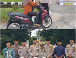 Berkah “BATARA” Polsek Siak Hulu Beri Takjil Gratis Untuk Pengguna Jalan Di Desa Pangkalan Baru