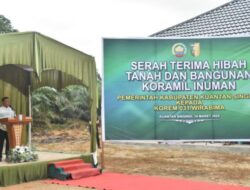 Danrem 031/ Wira Bima Terima Penyerahan Tanah Hibah Koramil Inuman dari Bupati Kuansing