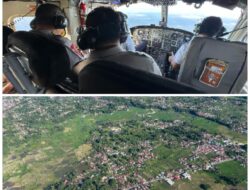 Kapolda Raiu pantau arus lalu lintas dari udara jelang arus balik dan arus lalu lintas menuju tempat wisata