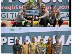 Kapolda Riau Tanam Pohon di Daerah Wisata Danau Raja, Inhu , Mencintai Lingkungan Untuk Sadar Adat Dan Budaya