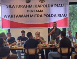 Silahturahmi Kapolda Riau Dan Danrem 031/WB Bersama Wartawan Mitra Polda Riau.