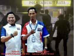 DPD Pekanbaru PW MOI Bung Aprianto, Apresiasi Dirreskrimum Polda Riau Dalam Menangkap Aksi Brutal Oknum DC di Halaman Polsek Bukit Raya
