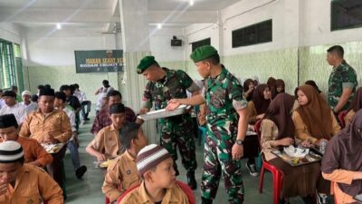 Panti Asuhan Al-Jam’iyatul Wasliyah Pulo Brayan dan Panti Asuhan Bani Adam Mangaan terima Makan Sehat Bergizi dari Program Kodam I/BB