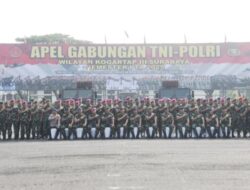 Komandan Lanud Abdulrachman Saleh Hadiri Apel Gabungan TNI-Polri di Surabaya, Teguhkan Sinergitas Menuju Indonesia Emas