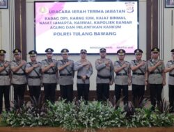 Polres Tulang Bawang Gelar Upacara Sertijab Dan Pelantikan Berikut Daftar Namanya