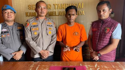 Miliki 2,06 Gram Sabu, Seorang Pengedar Ditangkap Polsek Tambusai di Parkiran Puskesmas