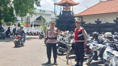 Dua Masjid Laksanakan Sholat Jumat, Polres Bandara Lakukan Pengamanan