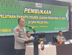 Polda Riau Gelar Pelatihan Kompetensi PAMAPTA, Jadi Garda Terdepan Pelayanan Polri