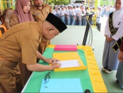 SMAN 3 Siak Hulu Gelar Pelantikan pengurus MPK, OSIS, Dan Patroli Keamanan Sekolah Masa Bakti 2025 – 2026