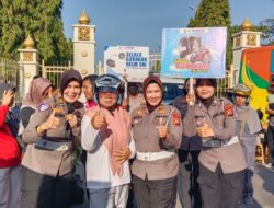 DITLANTAS POLDA RIAU GELAR KAMPANYE KESELAMATAN BERLALU LINTAS DAN GREEN POLICING DI AREA CFD PEKANBARU