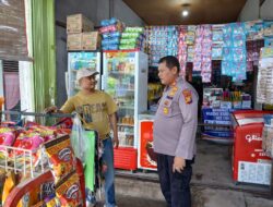 Kapolsek Kampar Sapa Warga, Sampaikan Pesan Kamtibmas