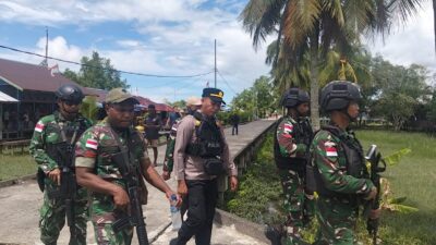 Satgas Yonif 123/Rajawali Tingkatkan Pengamanan Lewat Patroli Gabungan di Mappi dan Asmat