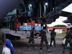 Mendarat di Lanud Sultan Iskandar Muda, Airbus A-400 TNI AU Bawa 24 Ton Bantuan Korban Banjir Aceh