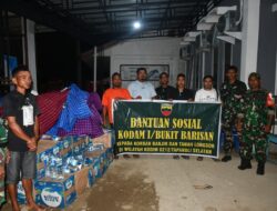 Tim Gulbencal Kodam I/BB Salurkan Bantuan Logistik ke Masyarakat dan Posko Pengungsian di Batang Toru