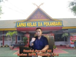 Ketua DPW Pemuda Lira Provinsi Riau , Meminta Menteri Agus Andrianto Copot Kalapas llA Kota Pekanbaru Terkait Viral nya Kasus Napi Mengedarkan Narkoba di Lapas.