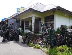 “Kerjasama Padu: Satgas Yonif 123/Rajawali dan Masyarakat Laksanakan Karya Bhakti”