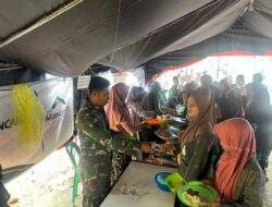 Satgas Gulbencal Kodam I/BB Terus Siapkan Kebutuhan Makan bagi Warga di Lokasi Pengungsian