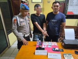 Polsek Tapung Tangkap Pelaku Narkoba di Tanjung Sawit, 8 Paket Sabu-sabu Ikut Diamankan!