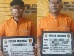 Dua Pelaku Narkoba Ditangkap Polsek Tambang di Desa Rimbo Panjang