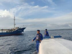 Patroli Kapal Sat Polairud Polresta Denpasar Jaga Keamanan Perairan Benoa hingga Nusa Dua