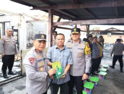 Kebakaran Aspol Pintu Angin, Kapolda Riau Pastikan Bantuan dan Pemulihan