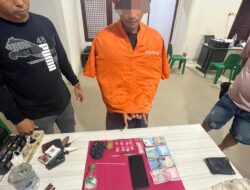 Rumah Pengedar Narkoba Di Obrak Abrik Polsek Tambang , Temukan 8 Pekat Sabu-sabu