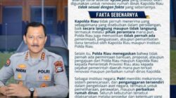 Sidang Dugaan Korupsi Gubernur Abdul Wahid Dkk, Polda Riau : Kapolda Tidak Pernah Menerima Dana Renovasi Rumah Dinas!