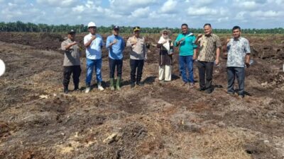 Dukung Ketahanan Pangan Nasional, Kapolsek Siak Hulu Tinjau Langsung Lahan Jagung Pipil di Desa Pangkalan Baru