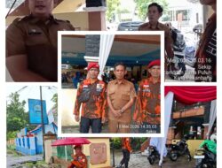 KOTI MPW Riau Berpartisipasi Menjaga Kelancaran Pembagian Bantuan Pangan di Kelurahan Sekip
