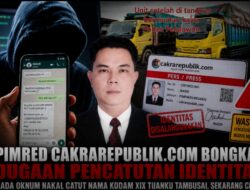 Pimred Cakrarepublik.com Bongkar Dugaan Pencatutan Identitas, Ada Oknum Nakal Catut Nama Anggota Kodam XIX Tuanku Tambusai, Sekarang Clear!