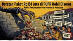 Deretan Paket Rp181 Juta di PUPR Rohil Disorot, Publik Pertanyakan Pola Pemaketan Pekerjaan