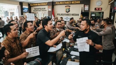 Ricuh, Polrestabes Medan Tak Terima Surat Aksi Demo, Katanya Koordinasi Tapi Dua Jam Tak Ada Kabar