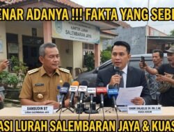Klarifikasi Lurah Salembaran Jaya, Samsudin ST Bersama Kuasa Hukumnya Yandri Sinlaeloe SH. MH. C.ME Tidaklah Benar adanya